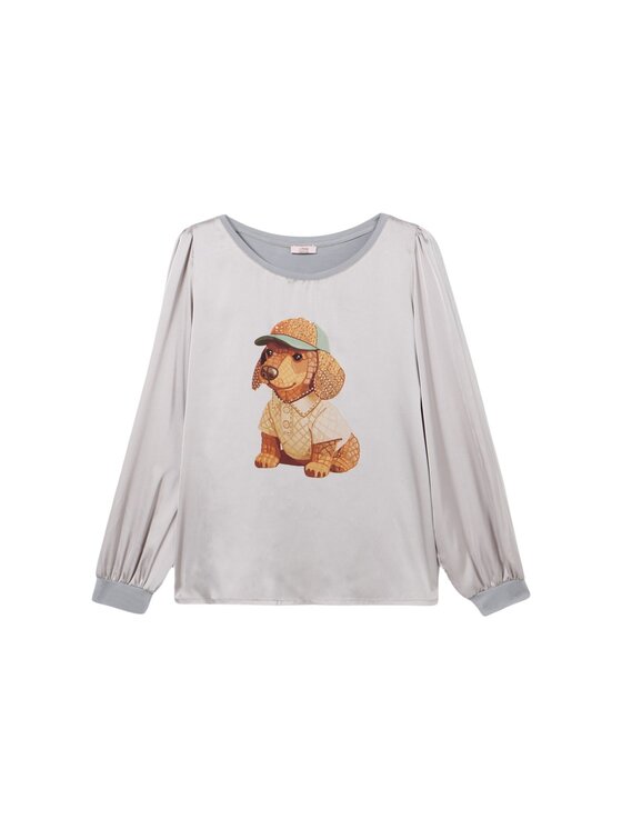 Oltre Oltre T-shirt G065J004610N013 Grigio Regular Fit