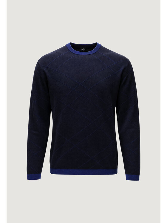 Armani Exchange Armani Exchange Sweter XM003012 AF26379 Niebieski Casual Fit