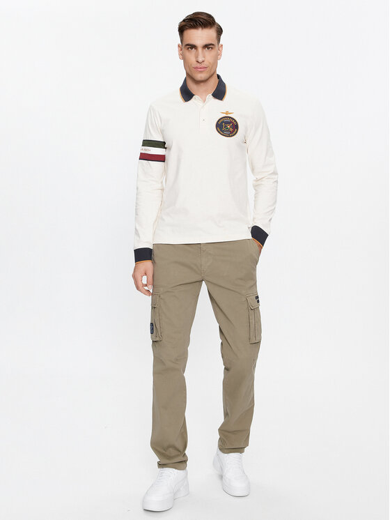 Aeronautica Militare Aeronautica Militare Polo 232PO1722J558 Écru Regular Fit