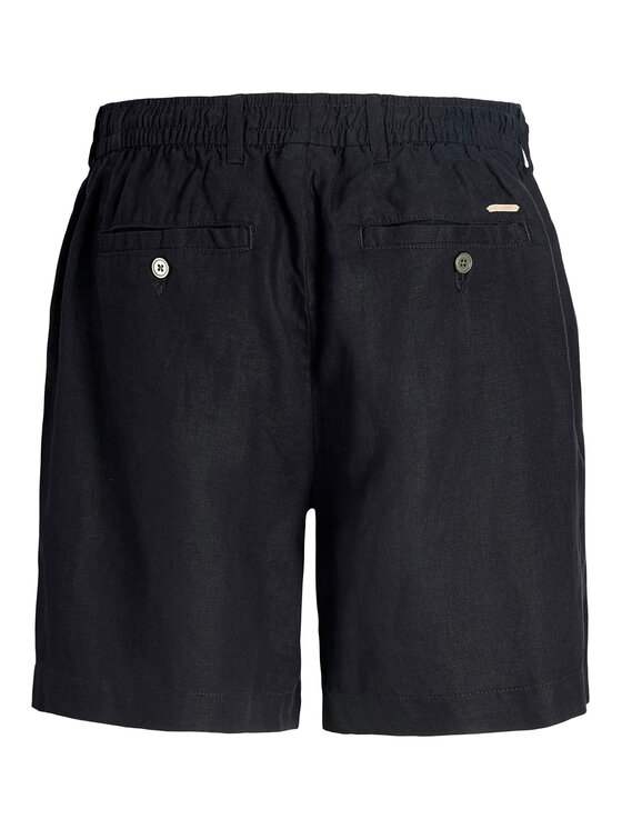 Jack & Jones Jack & Jones Bavlnené šortky St. Bill 12253134 Čierna Wide Leg