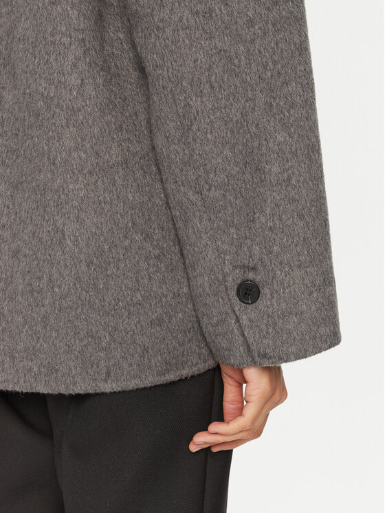 ViCOLO ViCOLO Cappotto di lana TS0020 Grigio Regular Fit