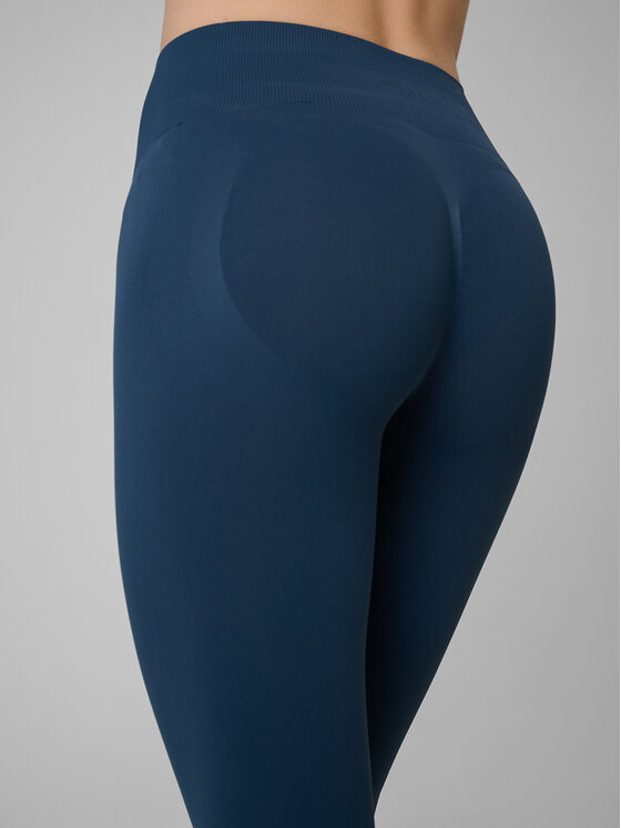 4F 4F Legginsy BASIC+ Turkusowy Slim Fit