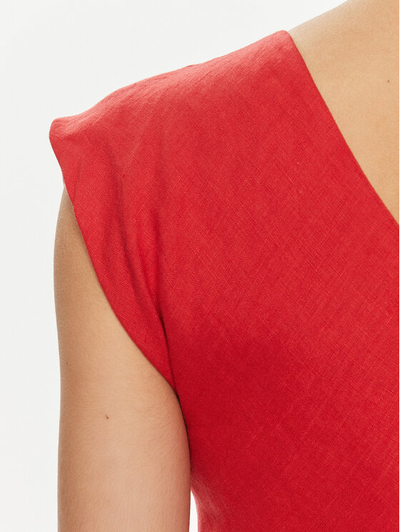 Marella Marella Sommerkleid Hidalgo 2413221192 Rot Regular Fit