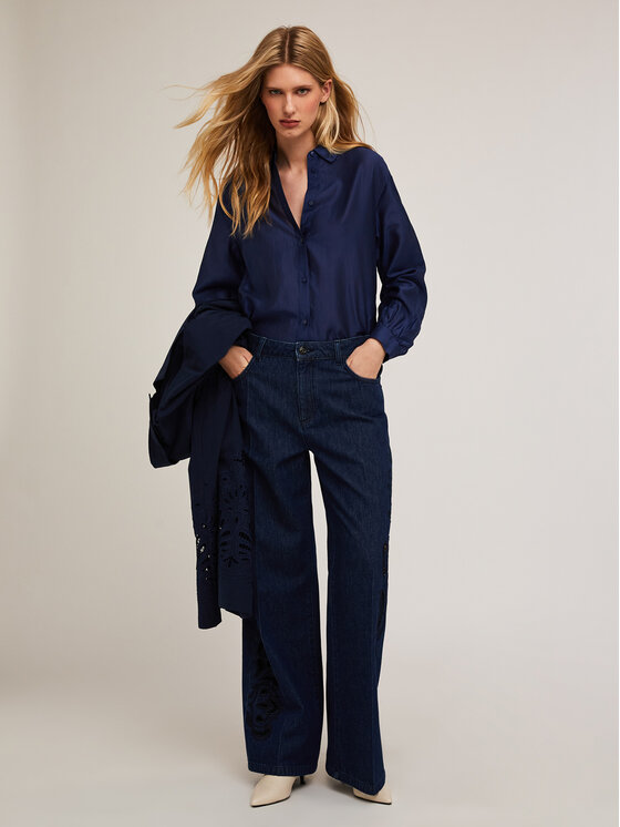 Motivi Motivi Camicia 5392W100455N034 Blu Regular Fit