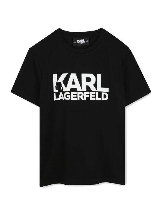 Karl Lagerfeld Kids Karl Lagerfeld Kids T-Shirt Z30435 D Černá Regular Fit