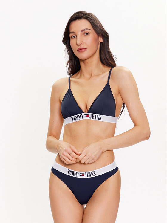 Tommy Jeans Tommy Jeans Góra od bikini UW0UW04079 Granatowy