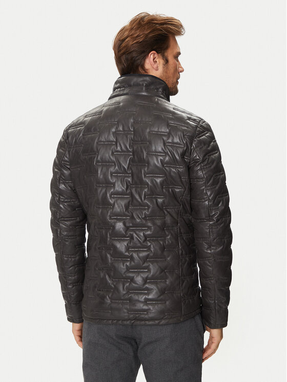 Milestone Milestone Lederjacke Tamino 431019 60305 Grau Regular Fit