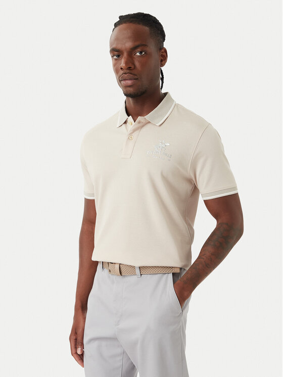 Beverly Hills Polo Club Tricou polo M2607-HR Bej Regular Fit