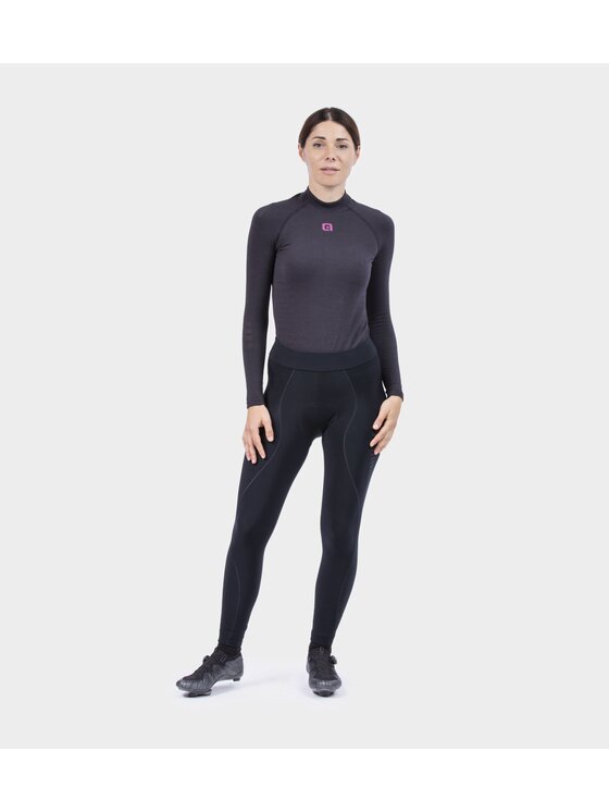 Alé Cycling Alé Cycling Spodnie outdoor Solid Essential Czarny Fitted Fit