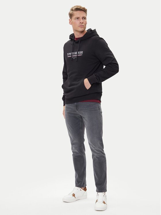 Tommy Hilfiger Tommy Hilfiger Džemperis Brand Love MW0MW40534 Juoda Regular Fit