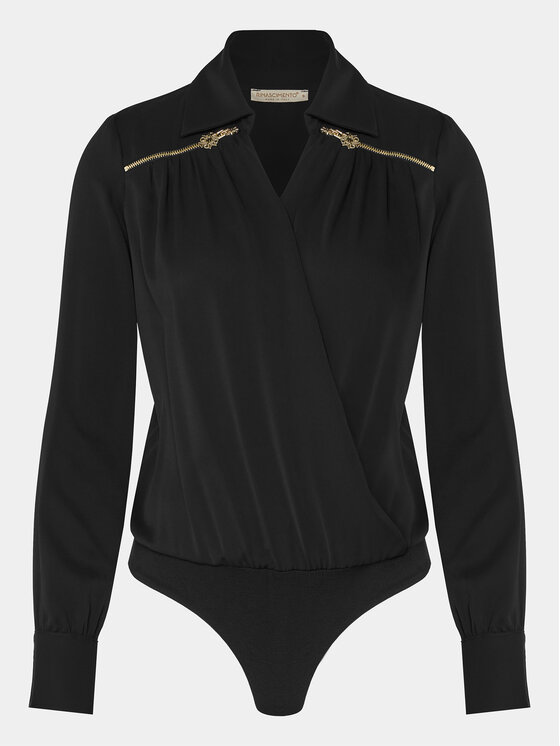Rinascimento Rinascimento Боди CFC0121744003 Черен Regular Fit