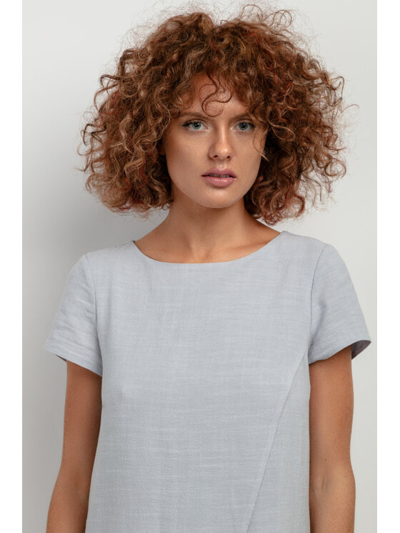 Tessita Tessita Tunika NARZUTKA_T405 2 szara Szary Classic Fit