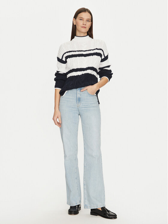 U.S. Polo Assn. U.S. Polo Assn. Sweter WUP1099 Granatowy Relaxed Fit