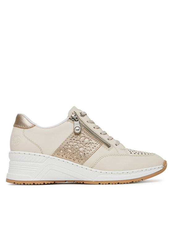 Rieker Sneakers N4344-60 Beige, Größe 40