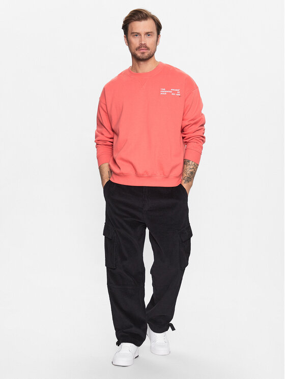 Primitive Primitive Текстилни панталони Gensis Corduroy PA123700 Черен Relaxed Fit