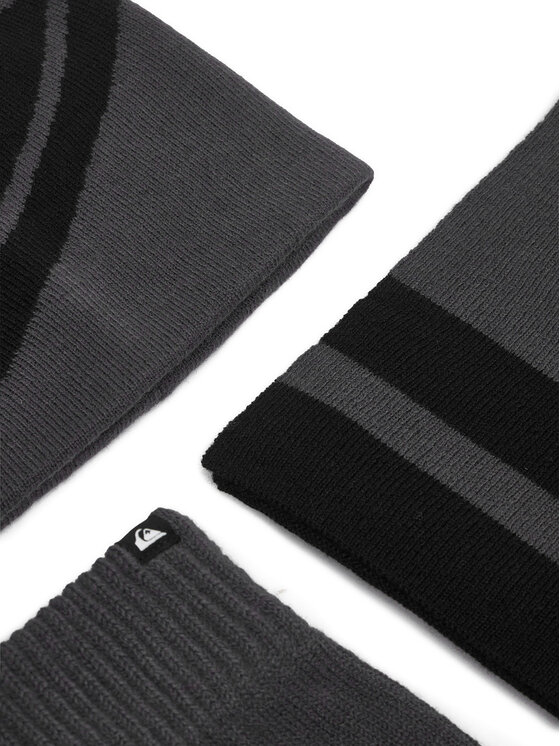 Quiksilver Quiksilver Rinkinys kepurė, šalikas, pirštinės CWBEO-QS-SM346-001-AW26 Tamsiai pilka