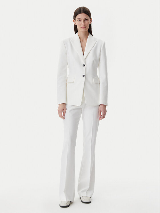 HUGO HUGO Pintsak Asmalla 50540787 Valge Slim Fit