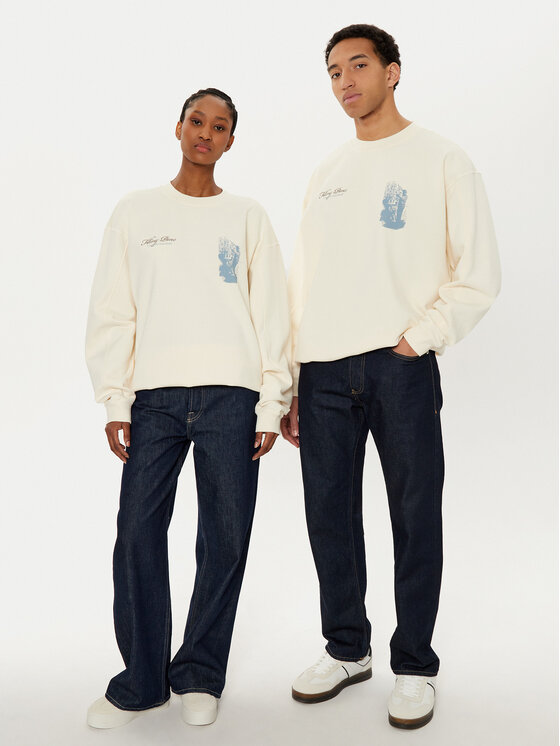 Filling Pieces Filling Pieces Majica dugih rukava Unisex Gardener 7459985 Écru Regular Fit