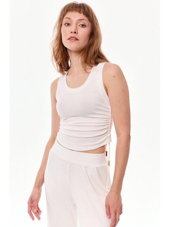 MANDRAGORA MANDRAGORA Top Ivy Écru Slim Fit
