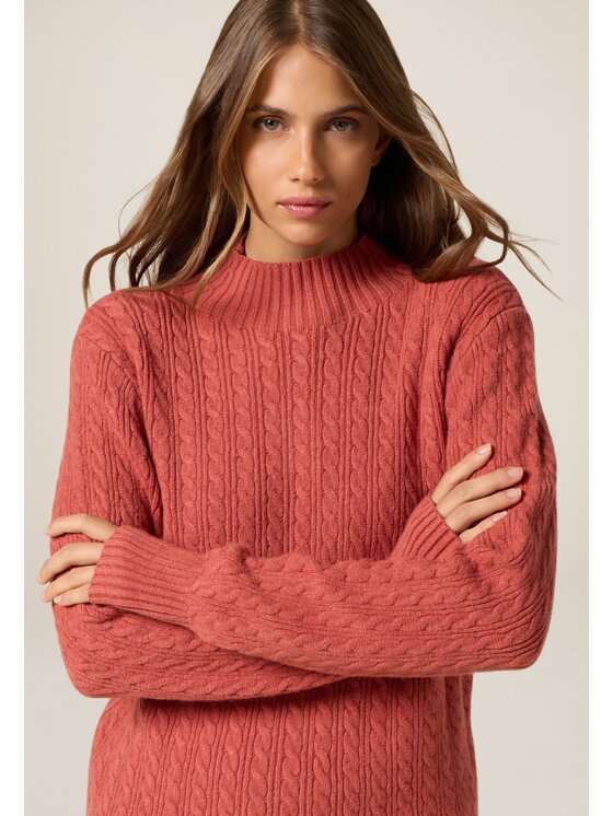 Oltre Oltre Cardigan M042E002028N006 Arancione Regular Fit