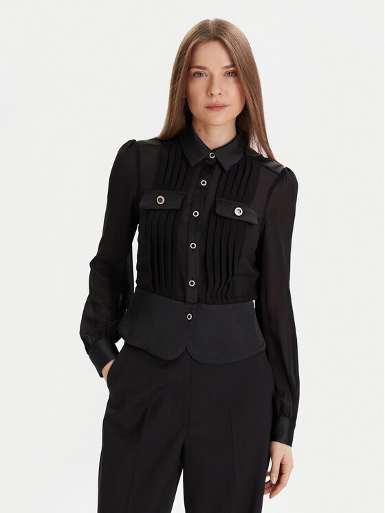 Morgan Morgan Cămașă 232-CLOCLO Negru Regular Fit