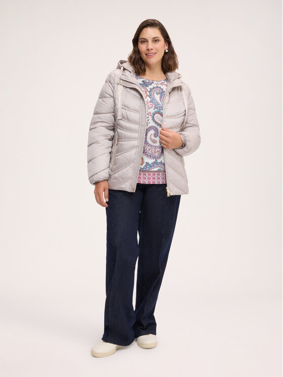 Fiorella Rubino Fiorella Rubino Giubbotto piumino F070T001509N013 Grigio Over Fit
