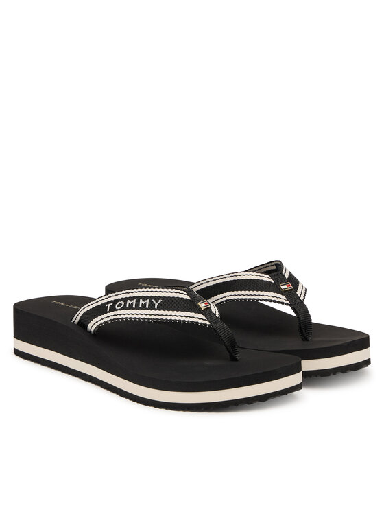 Tommy Hilfiger Tommy Hilfiger Zehentrenner Flag FW0FW09195 Schwarz