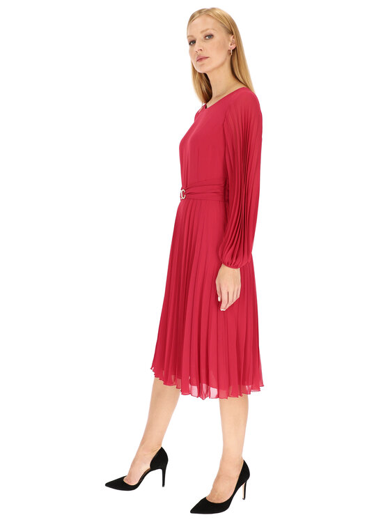 Potis & Verso Potis & Verso Sukienka elegancka Mistic Różowy Slim Fit