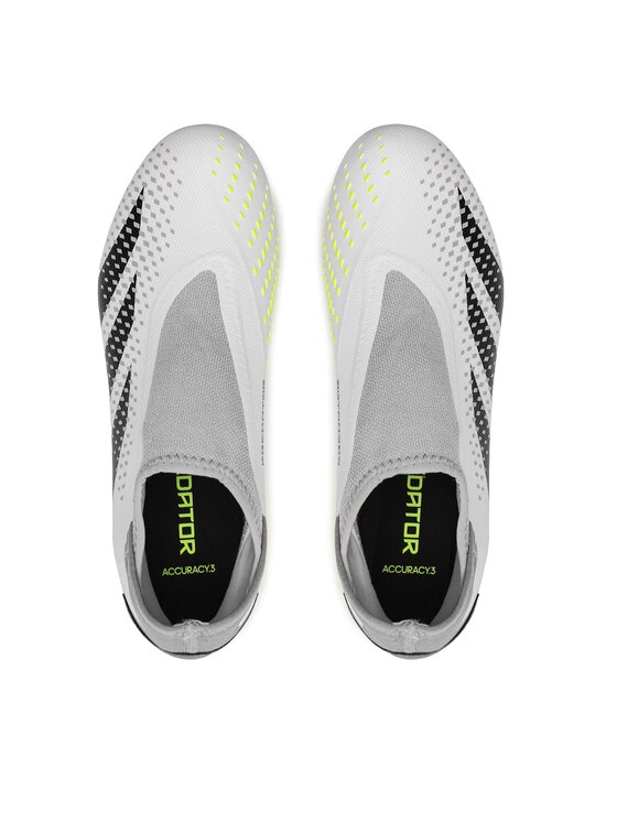 adidas adidas Futball cipők Predator Accuracy.3 Laceless Firm Ground Boots GZ0021 Fehér