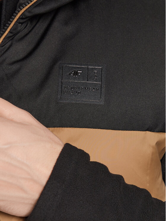 4F 4F Bezrękawnik H4Z22-KUMP002 Beżowy Regular Fit