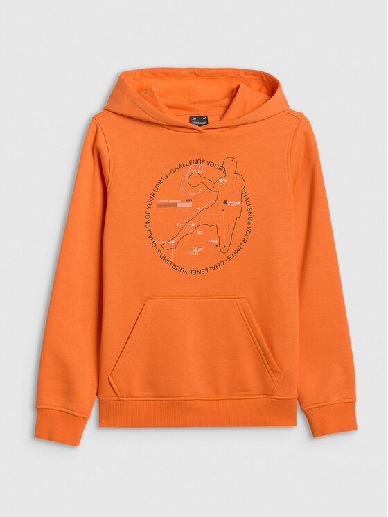 4F 4F Bluza URBAN COMMUTER Pomarańczowy Regular Fit