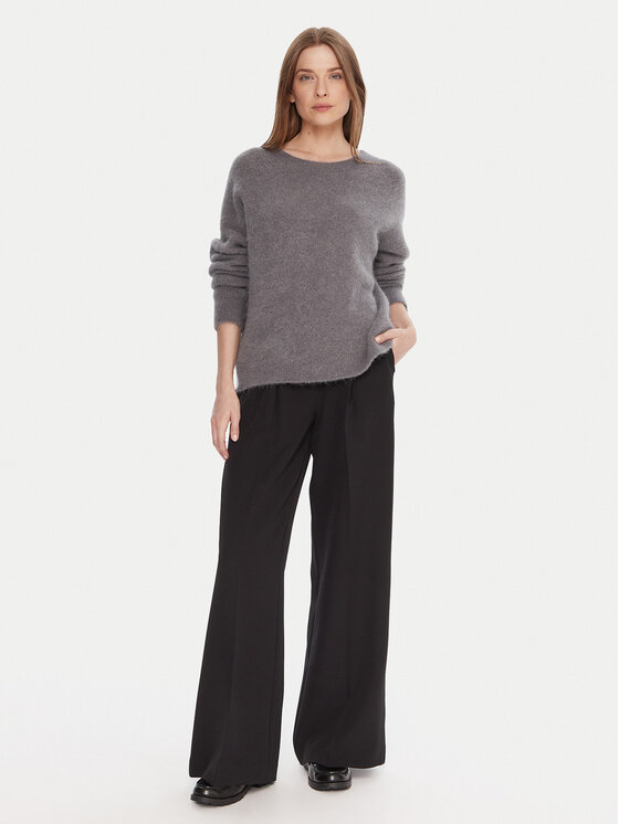 Kontatto Kontatto Sweter 3M0863C Szary Relaxed Fit