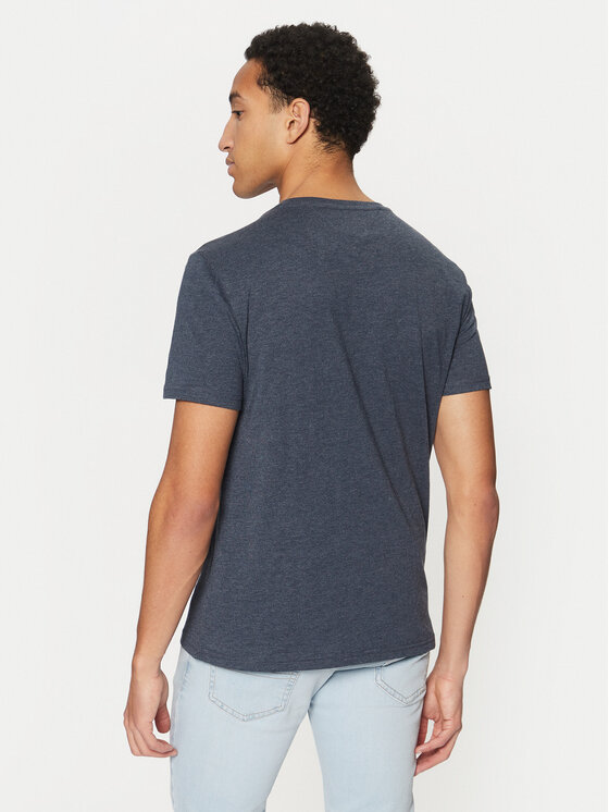 Tommy Jeans Tommy Jeans T-Shirt Jaspe DM0DM20364 Granatowy Slim Fit