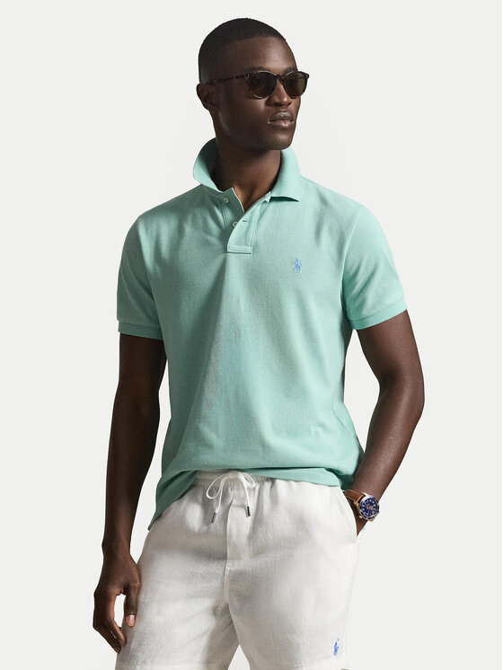 Polo Ralph Lauren Tricou polo 710536856503 Verde deschis Slim Fit