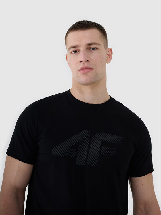 4F 4F T-Shirt 4FWMM00TTSHM2257-20S Μαύρο Regular Fit