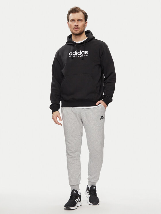 adidas adidas Džemperis All SZN Fleece Graphic Hoodie IC9771 Juoda Loose Fit