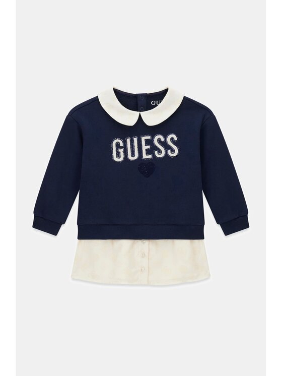 Guess Kids Guess Kids Každodenní šaty 185534 Modrá Classic Fit