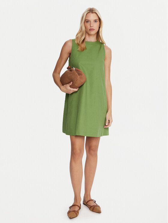 Weekend Max Mara Weekend Max Mara Ikdienas kleita Racer 2515221102 Zaļš Regular Fit