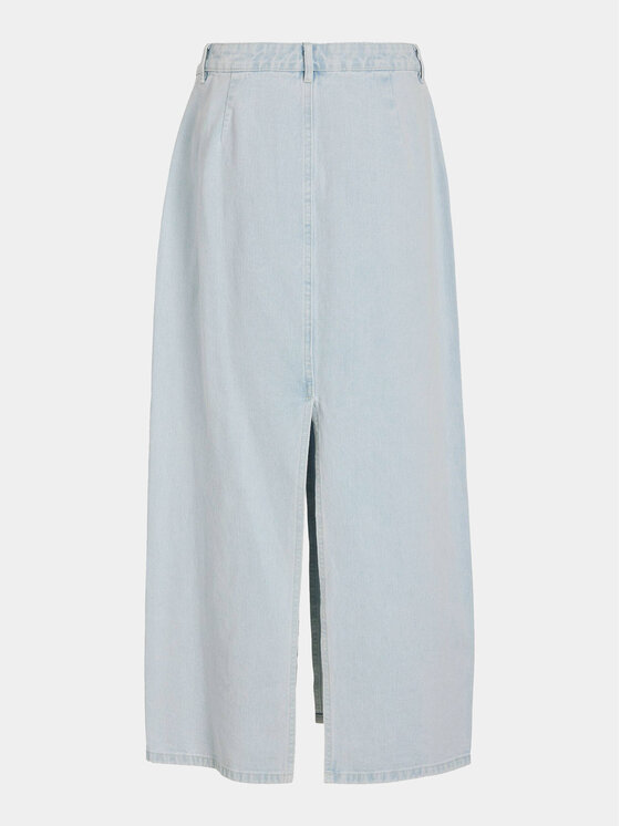 Vila Vila Jeans krilo Kira 14096846 Svetlo modra Regular Fit