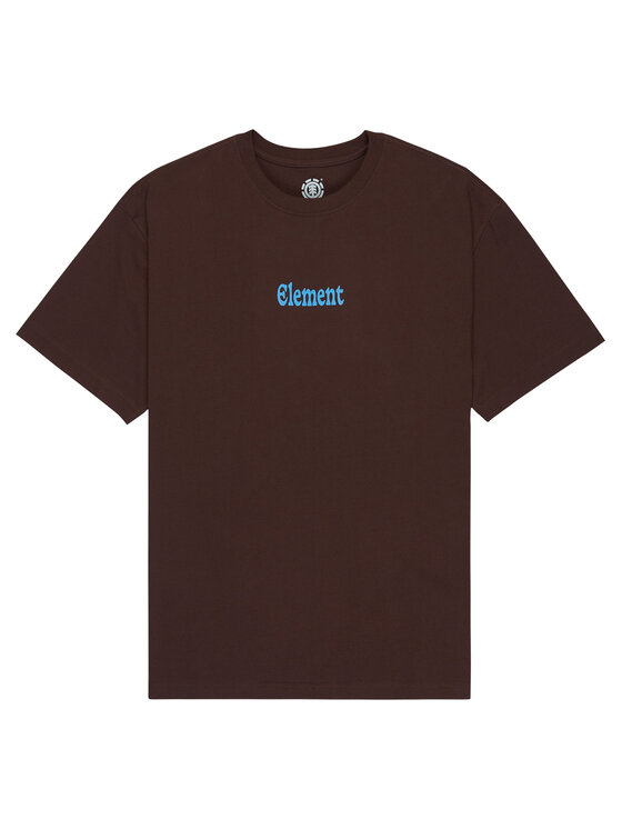Element Element Marškinėliai Bad Doggie ELYZT00560 Ruda Relaxed Fit