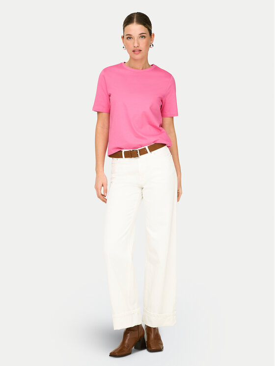 ONLY ONLY Футболка Freja 15367970 Рожевий Regular Fit