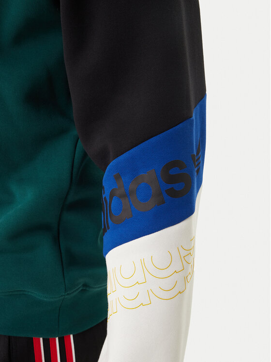 adidas adidas Bluză Archive Football Graphic KD1438 Verde Loose Fit