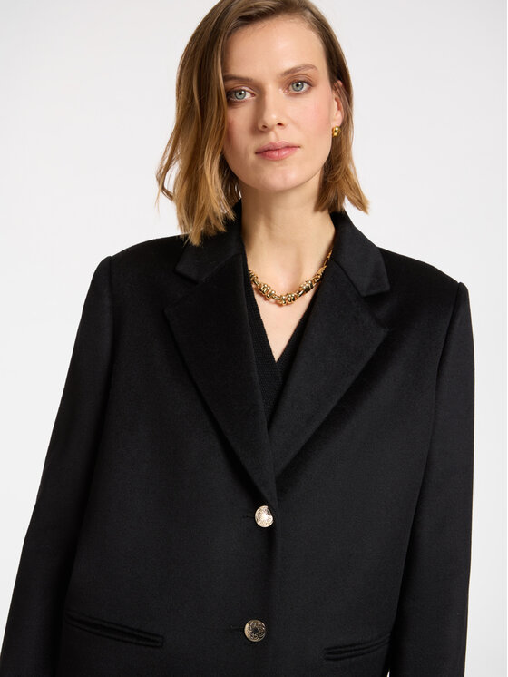 Elena Mirò Elena Mirò Cappotto invernale 8144P000054N033 Nero Regular Fit