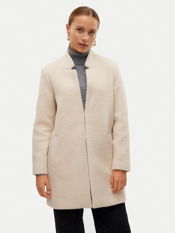 Vero Moda Prechodný kabát Elitekatrine 10311258 Béžová Regular Fit