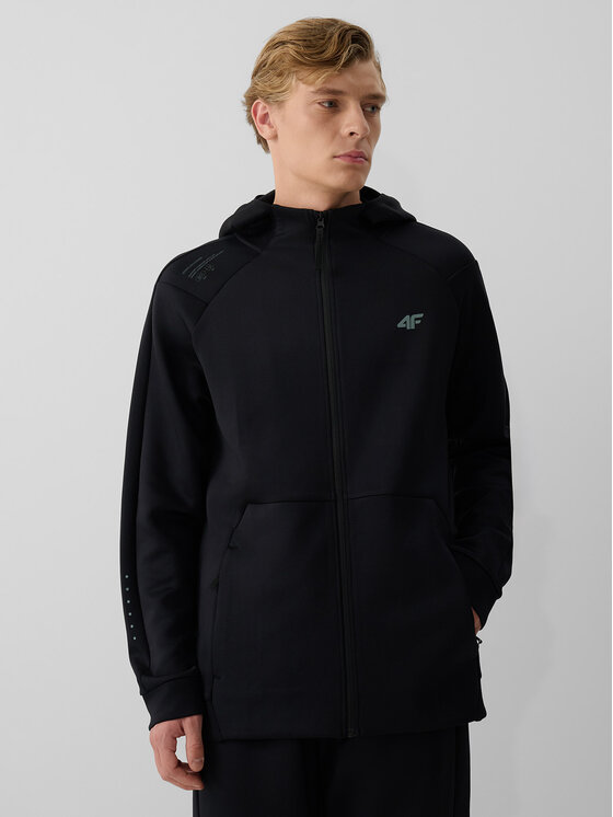 4F 4F Bluza techniczna TRAINING Czarny Regular Fit