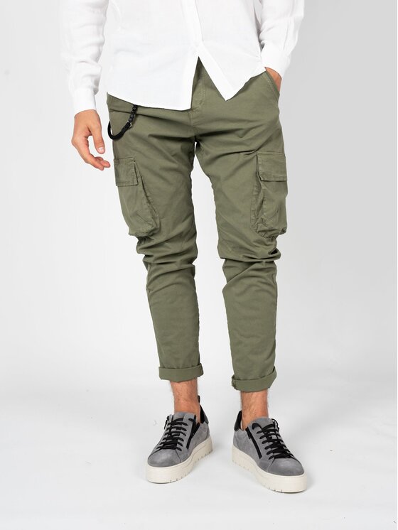 Xagon Xagon Spodnie materiałowe P24032CR4036 Khaki Slim Fit