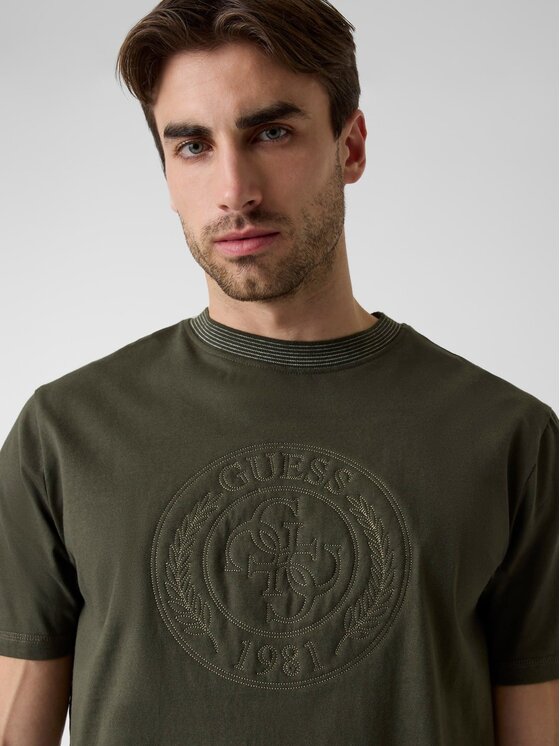 Guess Guess T-Shirt 183290 Zelená Classic Fit