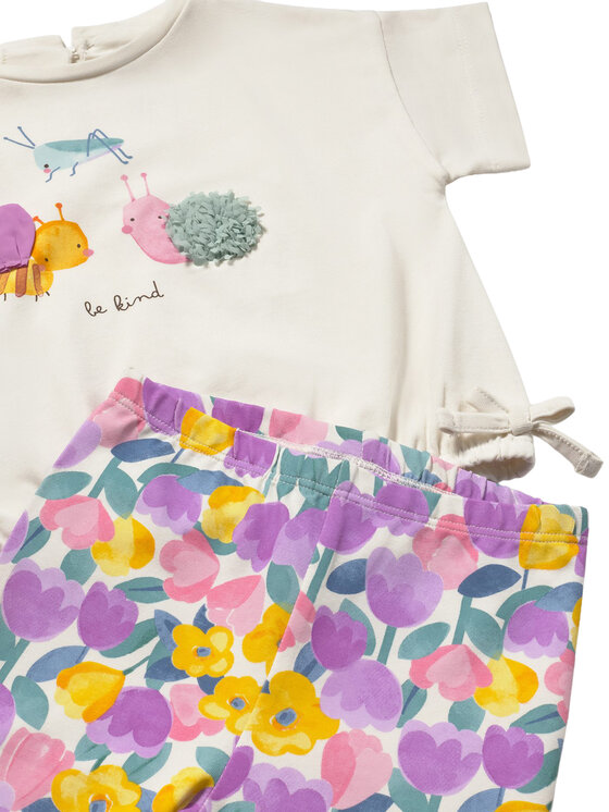 Mayoral Mayoral Komplet majica in legice 1753 Pisana Regular Fit