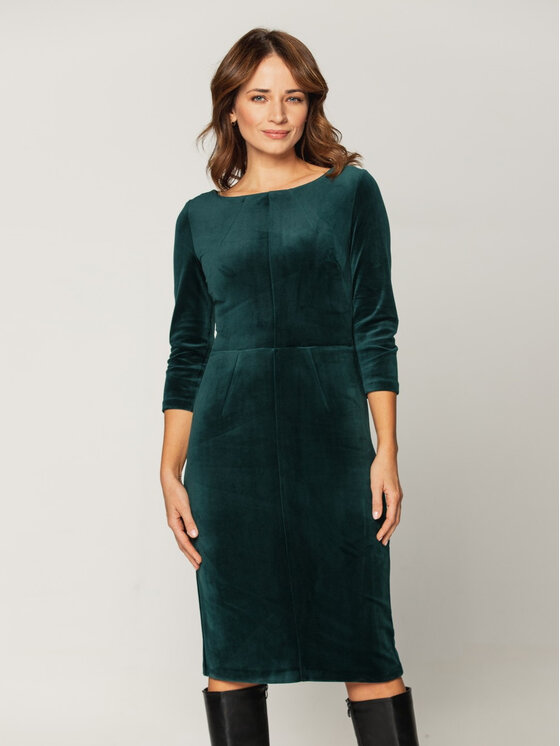 Willsoor Willsoor Sukienka codzienna 67478 Zielony Close Fit