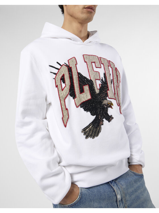 PHILIPP PLEIN PHILIPP PLEIN Bluza 25957 Biały Regular Fit